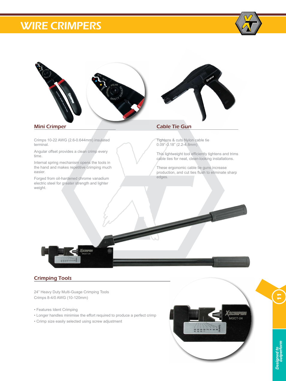 Wire crimpers | Xscorpion Tools Catalog User Manual | Page 11 / 24