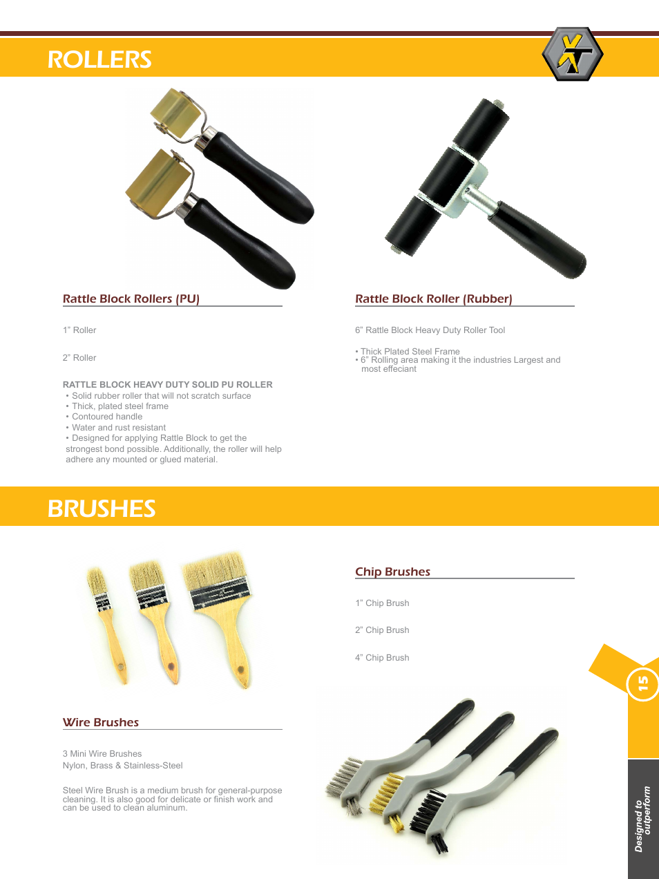 Rollers, Brushes | Xscorpion Tools Catalog User Manual | Page 15 / 24