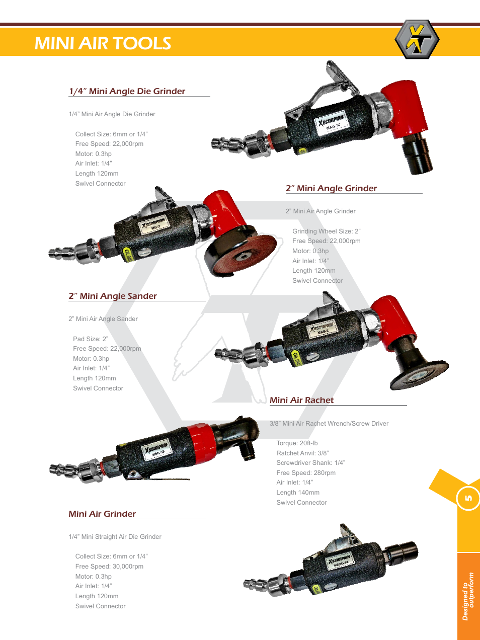 Mini air tools | Xscorpion Tools Catalog User Manual | Page 5 / 24