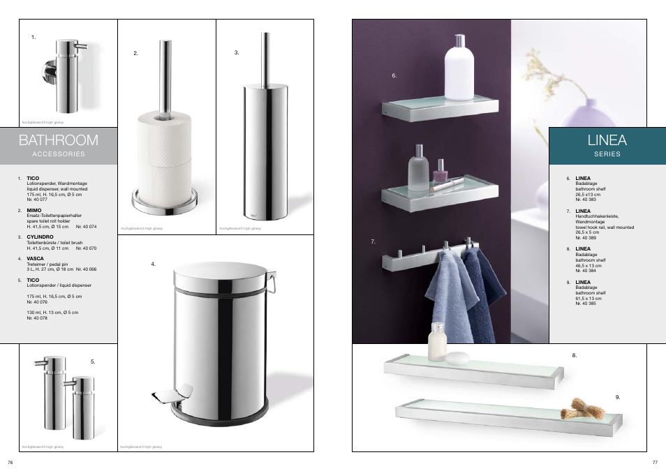 Bathroom, Linea | Zack Collection 2013 User Manual | Page 40 / 56