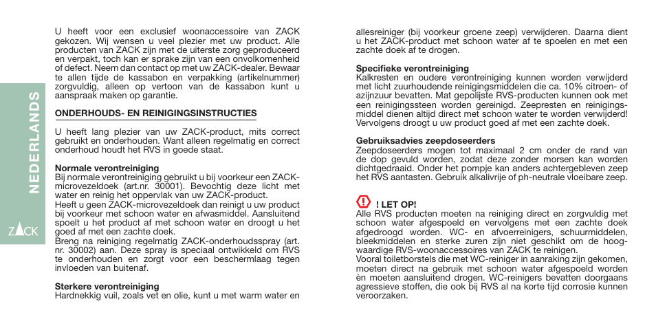 Zack INSTRUCTIONS User Manual | Page 6 / 10