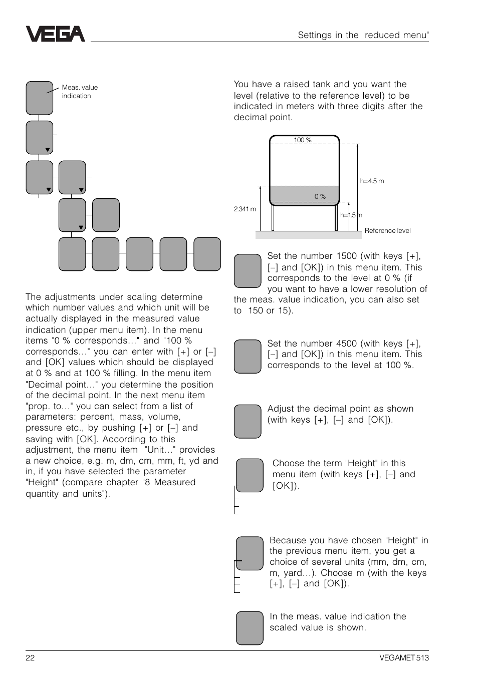 4 scaling | VEGA VEGAMET 513 User Manual | Page 22 / 52