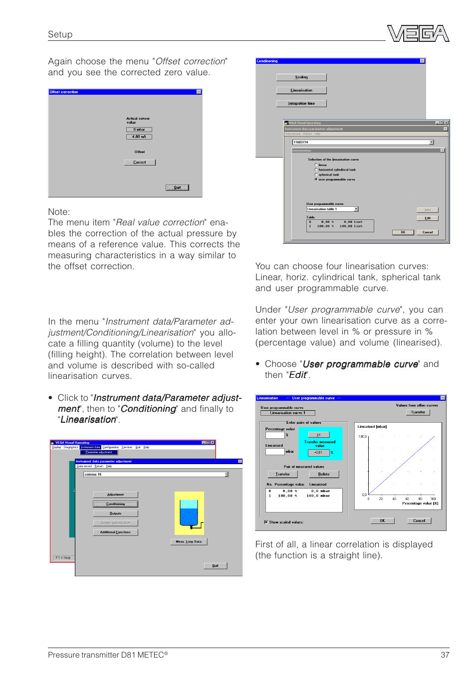 VEGA D81 METEC Hydrostatic pressure transmitter User Manual | Page 37 / 44