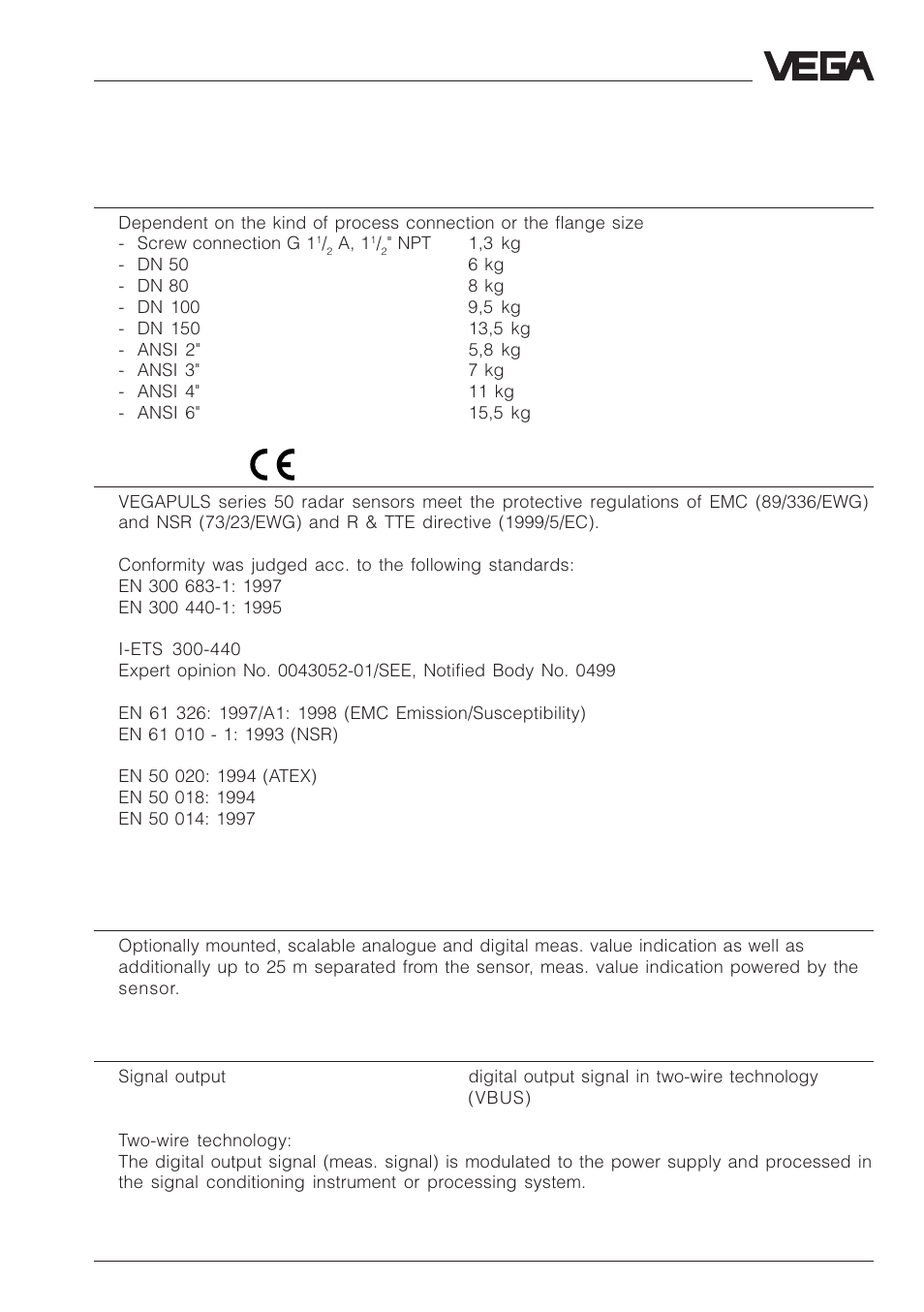 VEGA VEGAPULS 51V…54V User Manual | Page 21 / 96