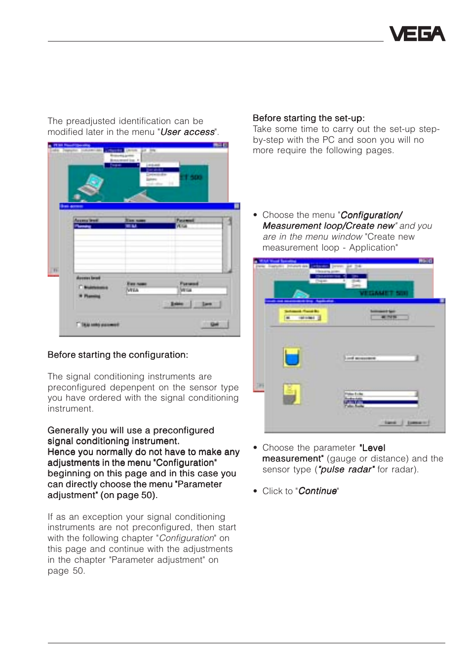 VEGA VEGAPULS 51V…54V User Manual | Page 47 / 96