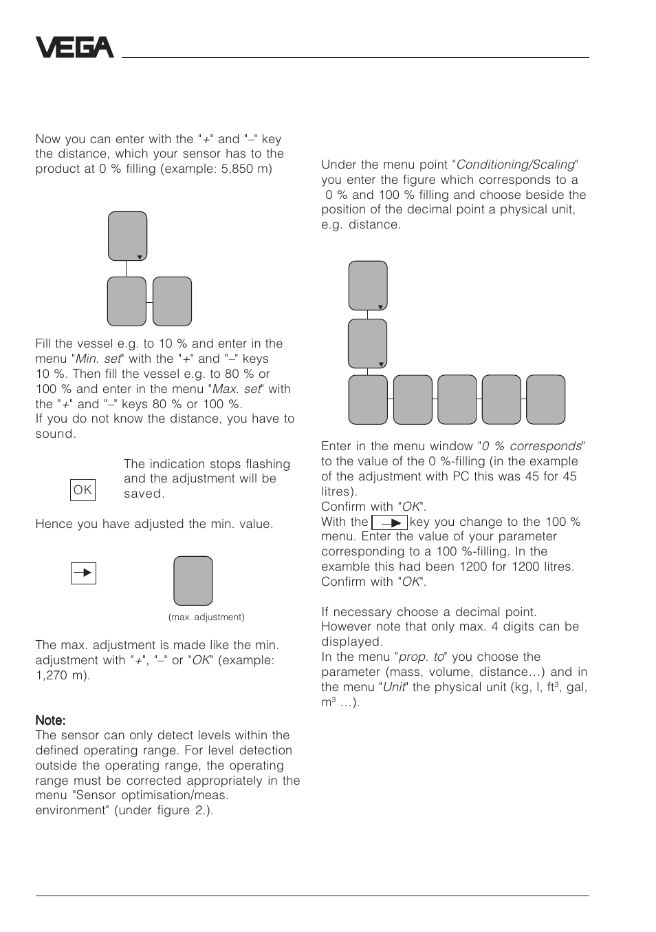 ) conditioning / scaling | VEGA VEGAPULS 51V…54V User Manual | Page 66 / 96