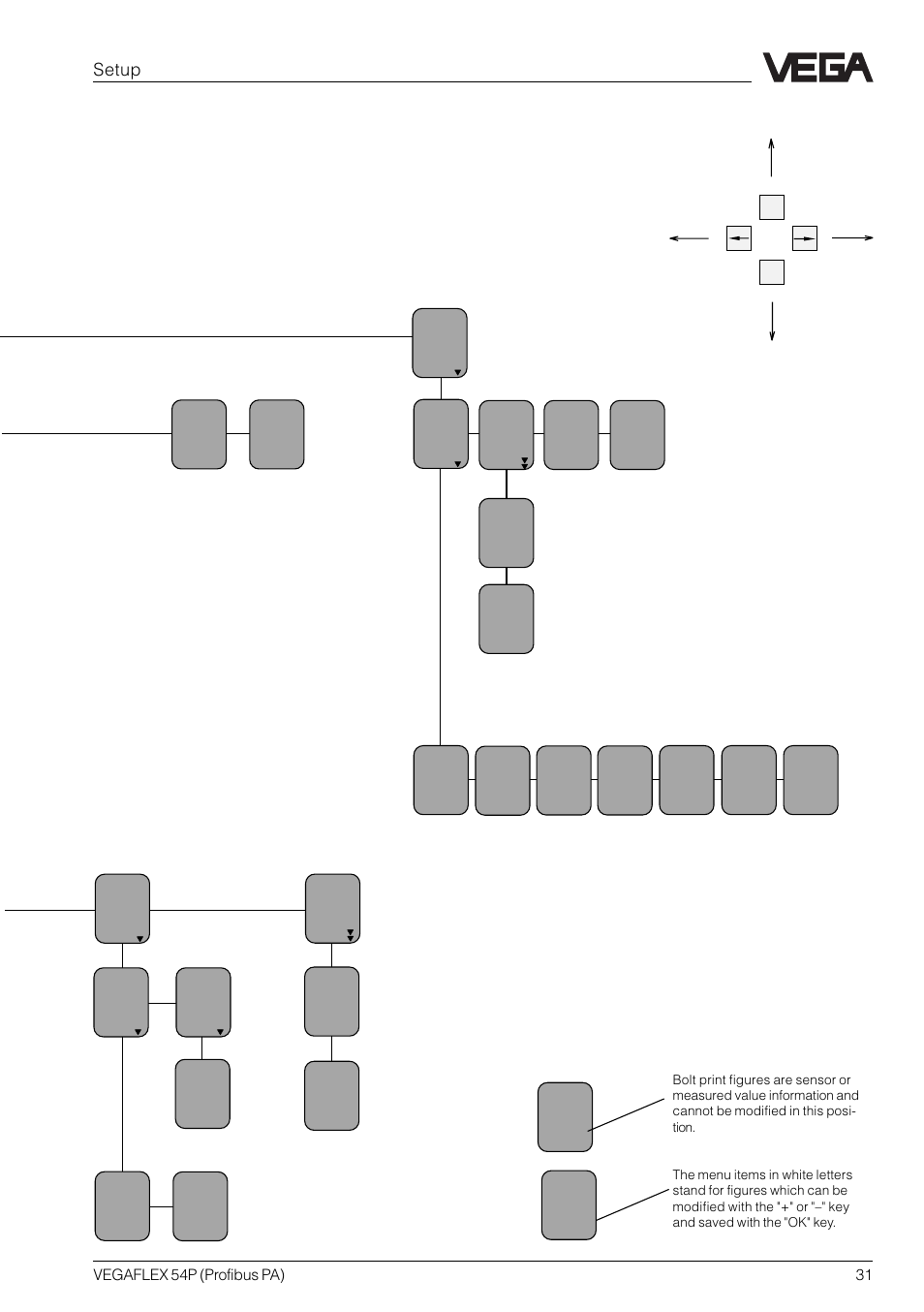 Setup | VEGA VEGAFLEX 54P (Profibus PA) User Manual | Page 31 / 48