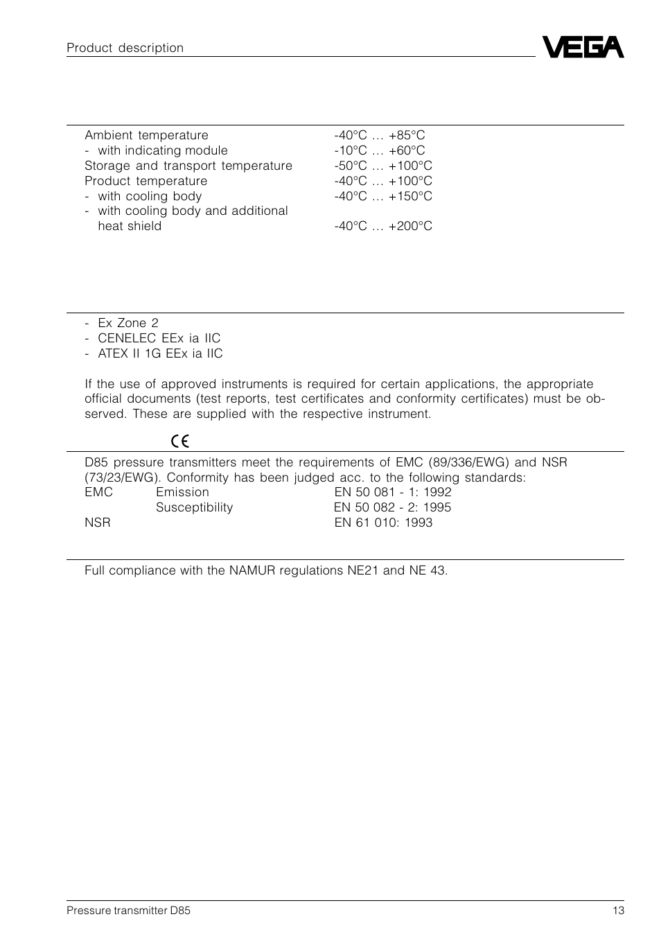 6 approvals and certificates | VEGA D85 Hydrostatic pressure transmitter User Manual | Page 13 / 44