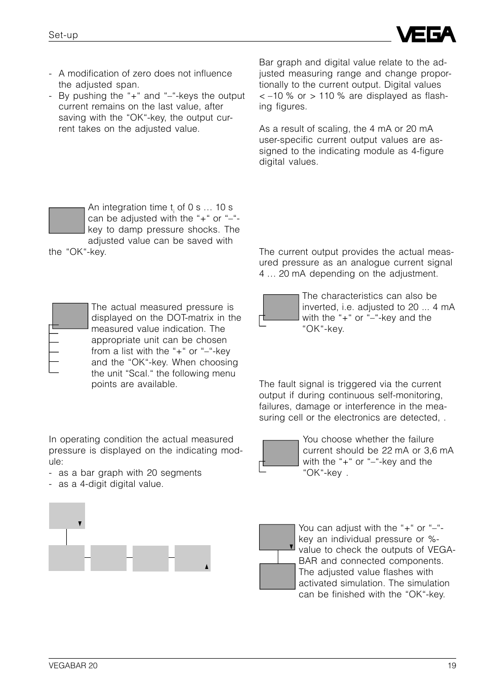 Evaluation, Outputs | VEGA VEGABAR 20 User Manual | Page 19 / 24
