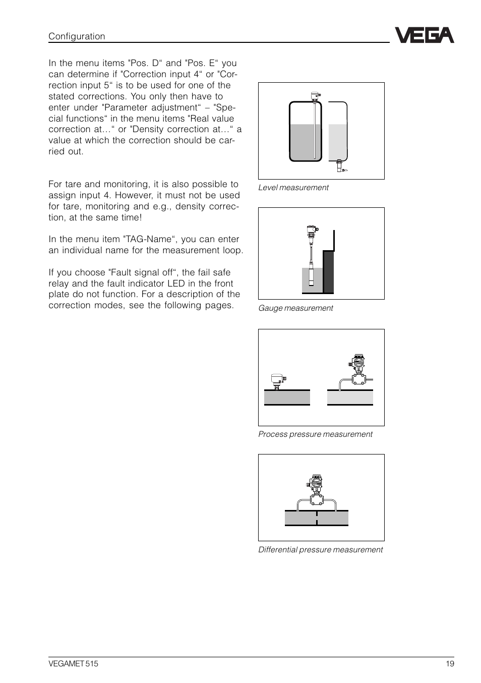 Two independent single measurements | VEGA VEGAMET 515 User Manual | Page 19 / 68