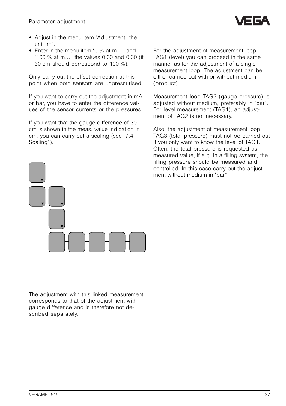 VEGA VEGAMET 515 User Manual | Page 37 / 68