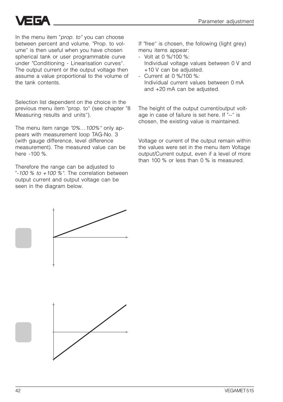 VEGA VEGAMET 515 User Manual | Page 42 / 68