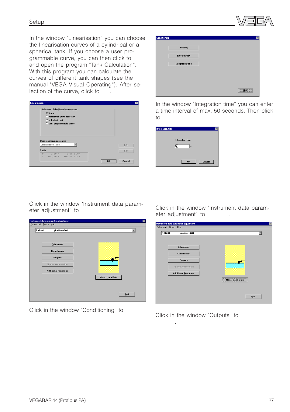 VEGA VEGABAR 44 Profibus PA User Manual | Page 27 / 36