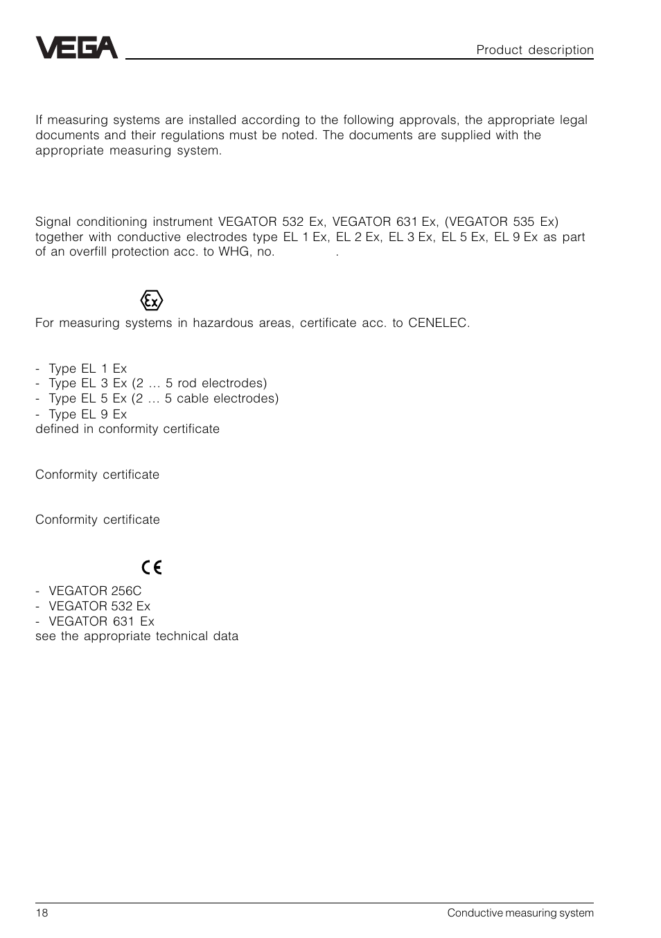 5 approvals | VEGA Conductive electrodes User Manual | Page 18 / 40