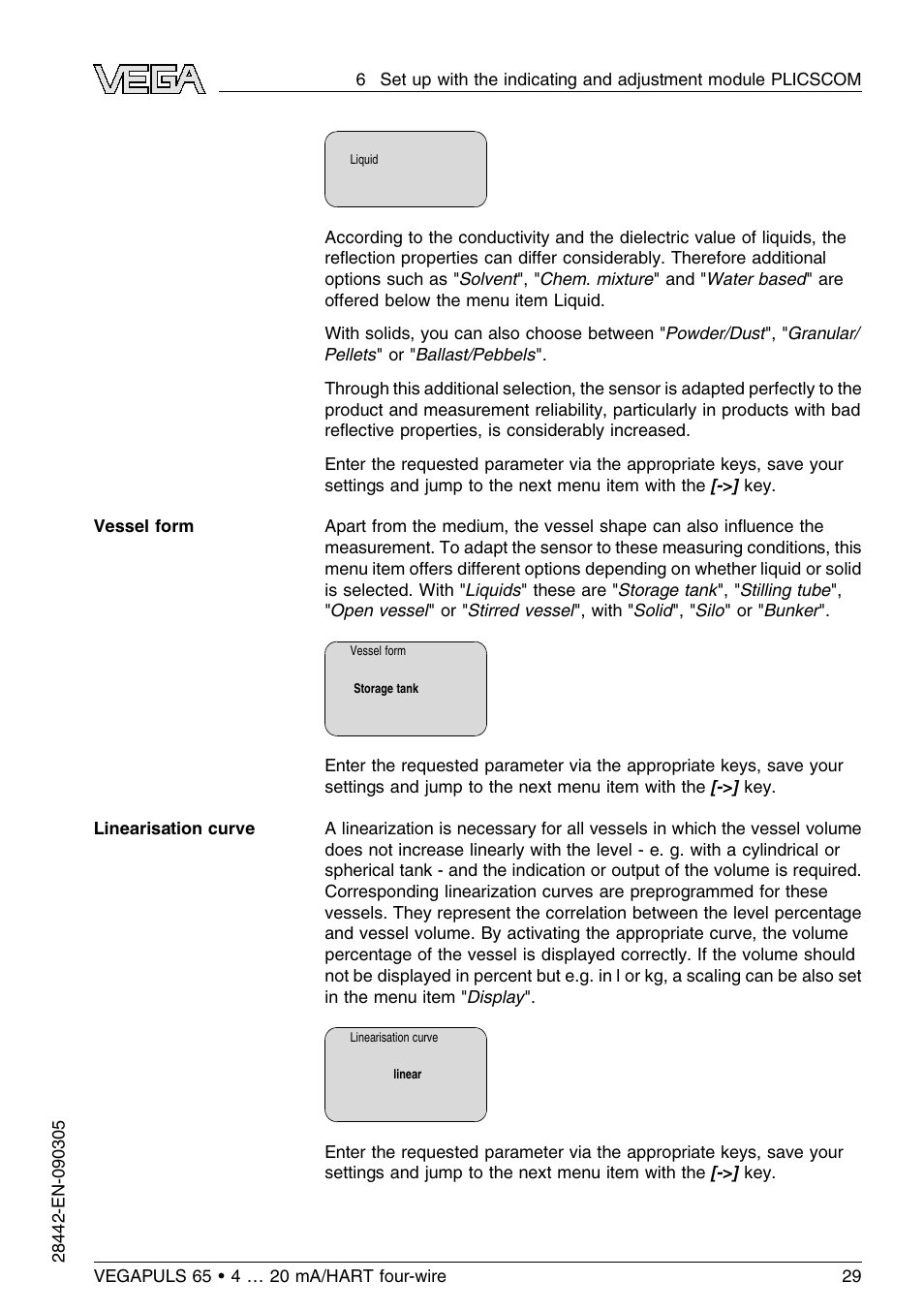 VEGA VEGAPULS 65 (≥ 2.0.0 - ≤ 3.8) 4 … 20 mA_HART four-wire User Manual | Page 29 / 56