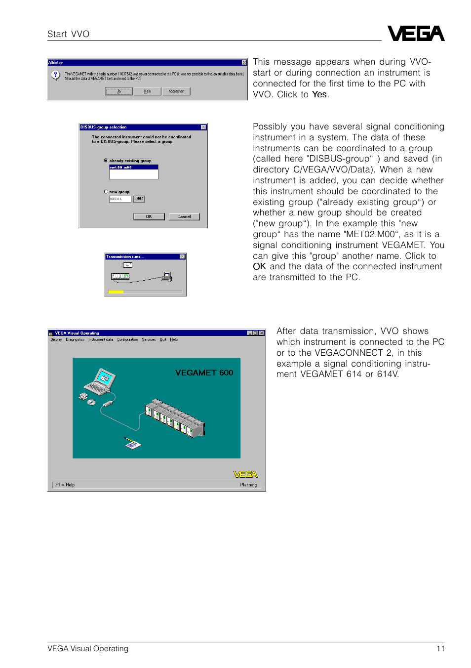 VEGA VVO VEGA Visual Operating User Manual | Page 11 / 64