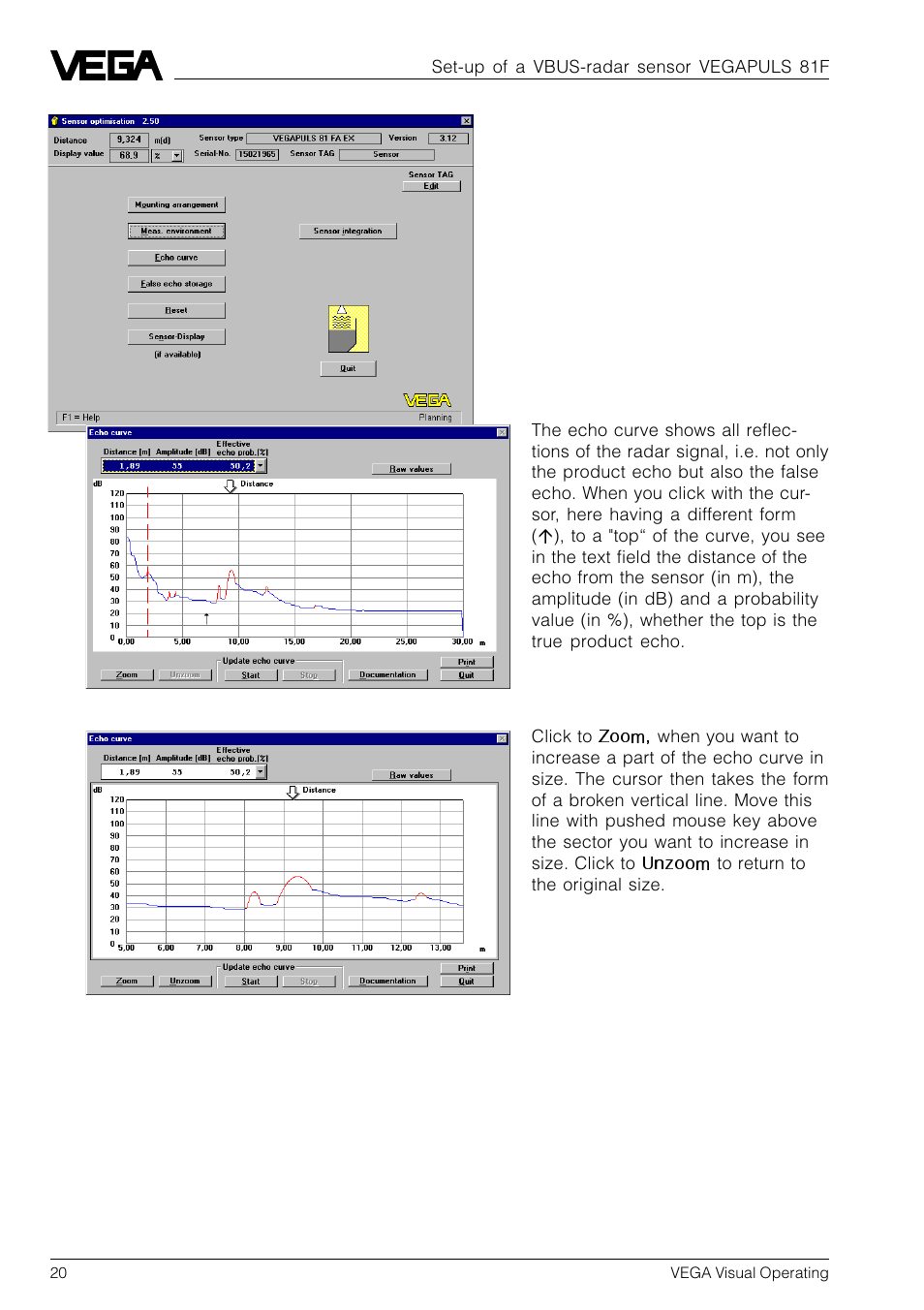 VEGA VVO VEGA Visual Operating User Manual | Page 20 / 64