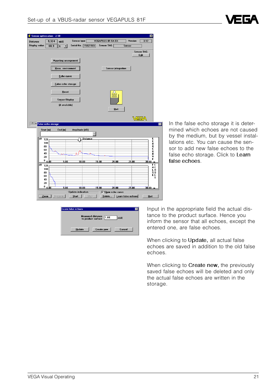 VEGA VVO VEGA Visual Operating User Manual | Page 21 / 64