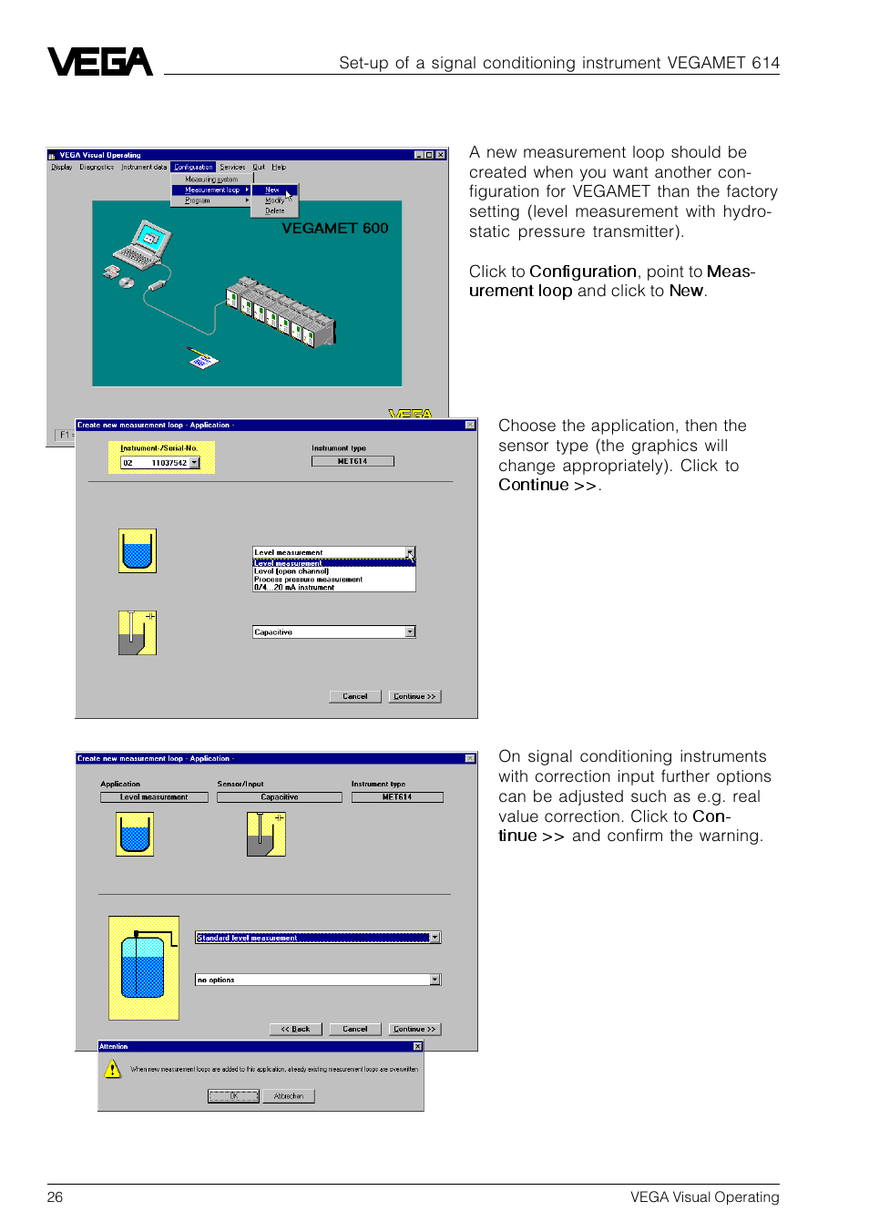 2 create new measurement loop | VEGA VVO VEGA Visual Operating User Manual | Page 26 / 64