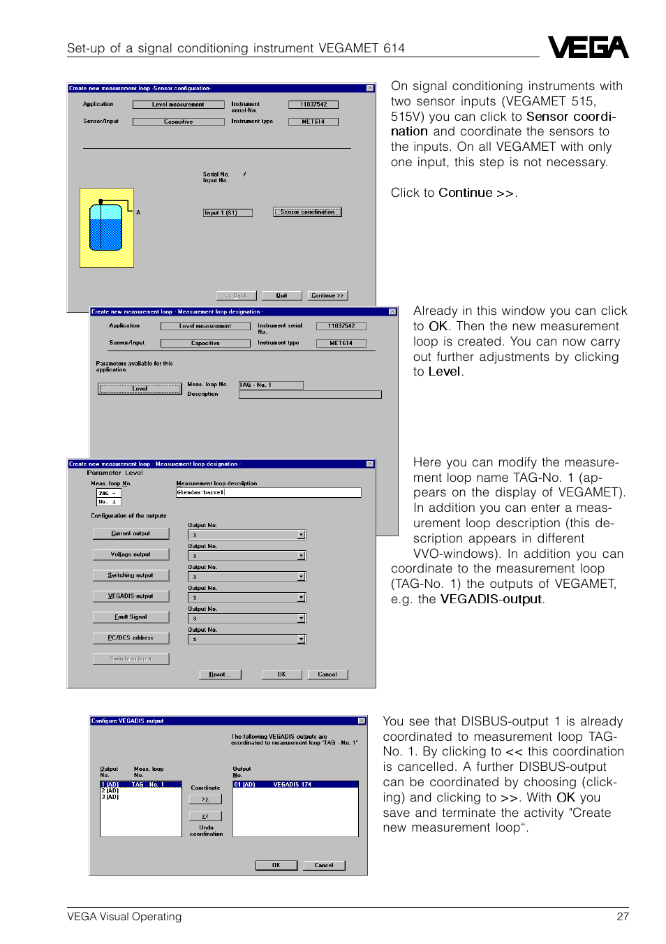 VEGA VVO VEGA Visual Operating User Manual | Page 27 / 64