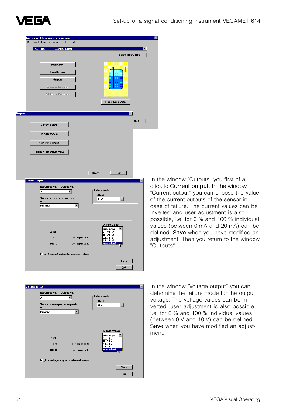 VEGA VVO VEGA Visual Operating User Manual | Page 34 / 64