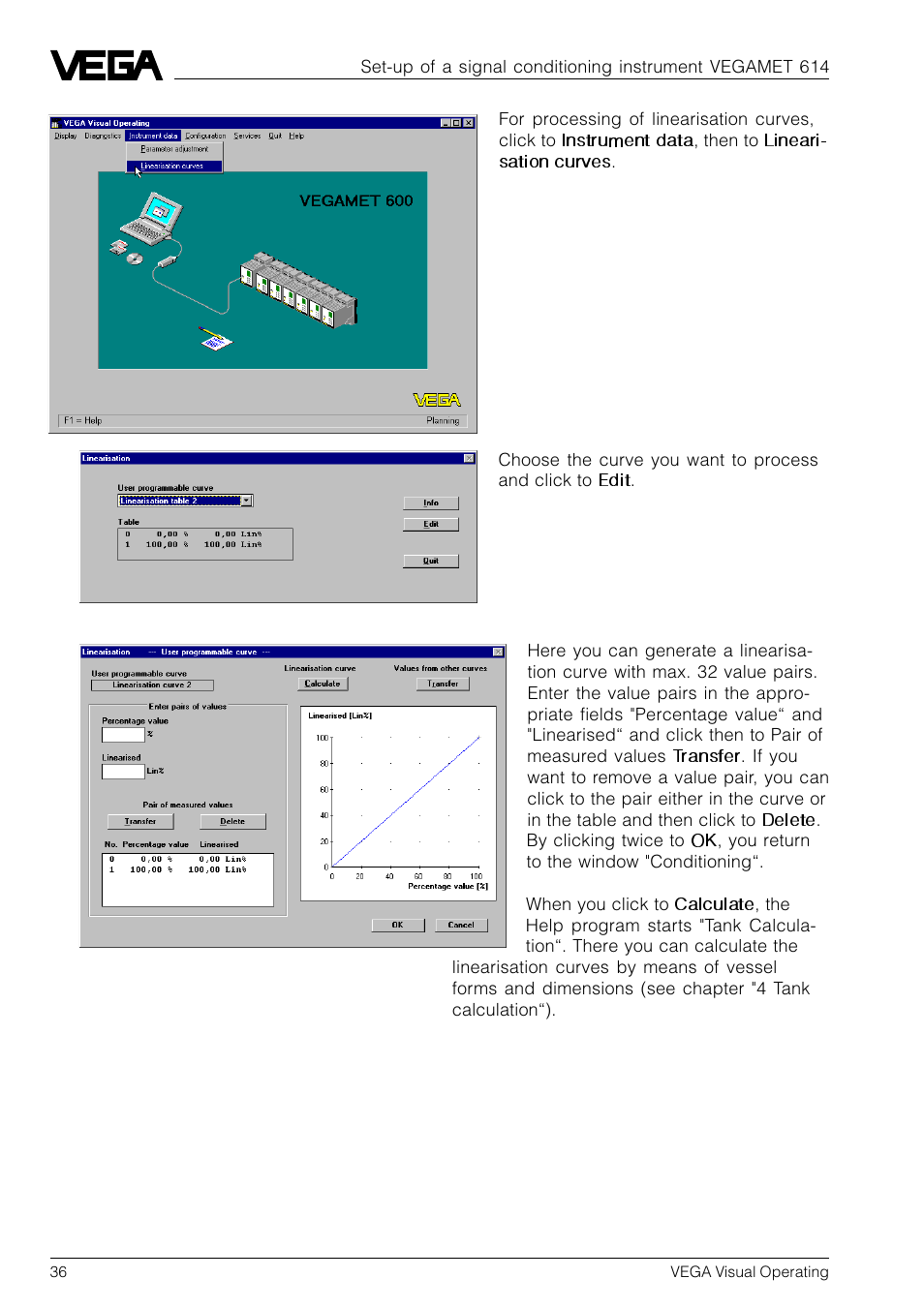 VEGA VVO VEGA Visual Operating User Manual | Page 36 / 64