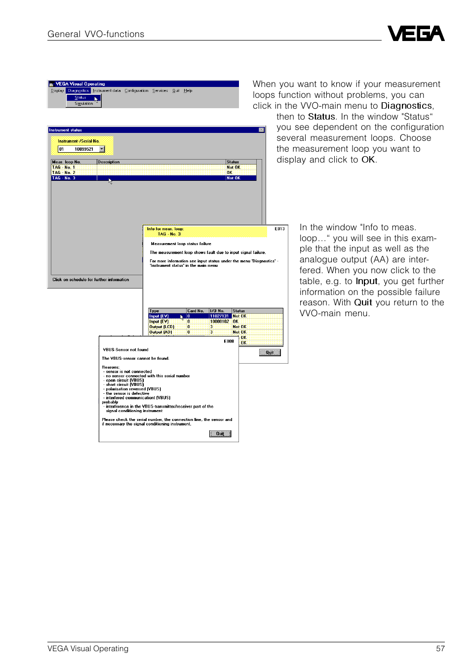 10 instrument status | VEGA VVO VEGA Visual Operating User Manual | Page 57 / 64