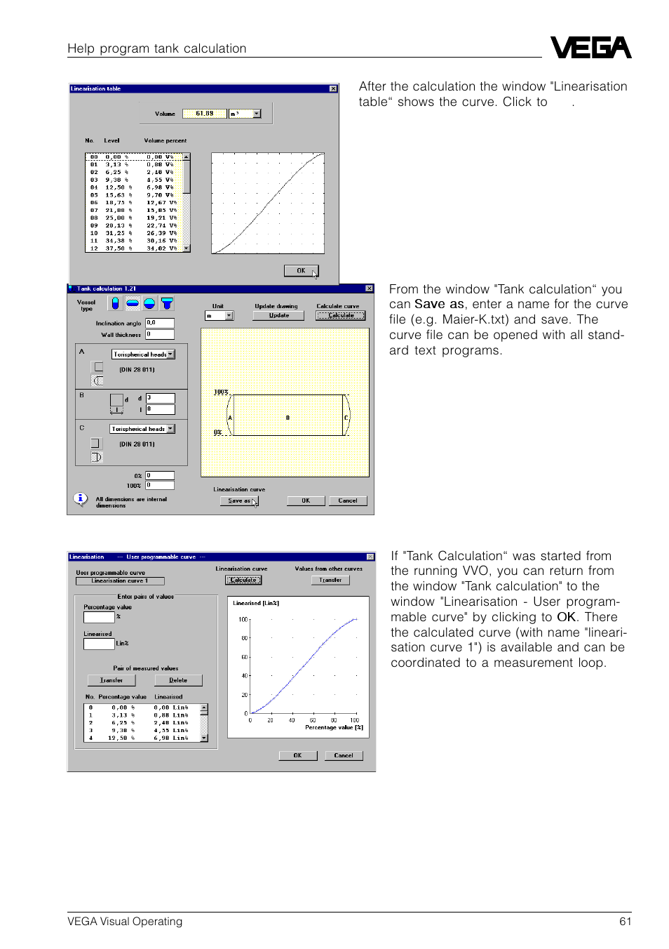 VEGA VVO VEGA Visual Operating User Manual | Page 61 / 64