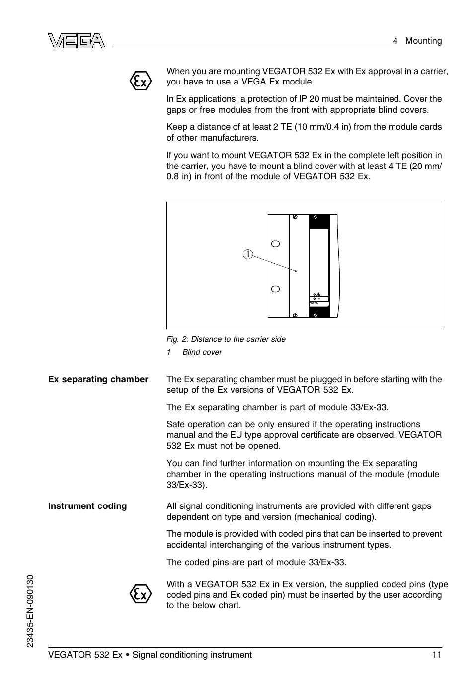 VEGA VEGATOR 532 Ex User Manual | Page 11 / 32