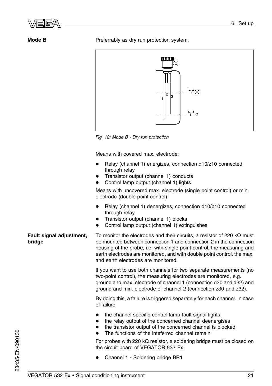 VEGA VEGATOR 532 Ex User Manual | Page 21 / 32