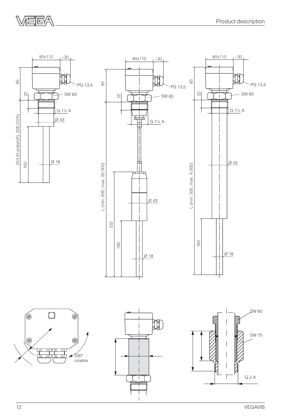 Product description | VEGA VEGAVIB 31-53 User Manual | Page 12 / 20