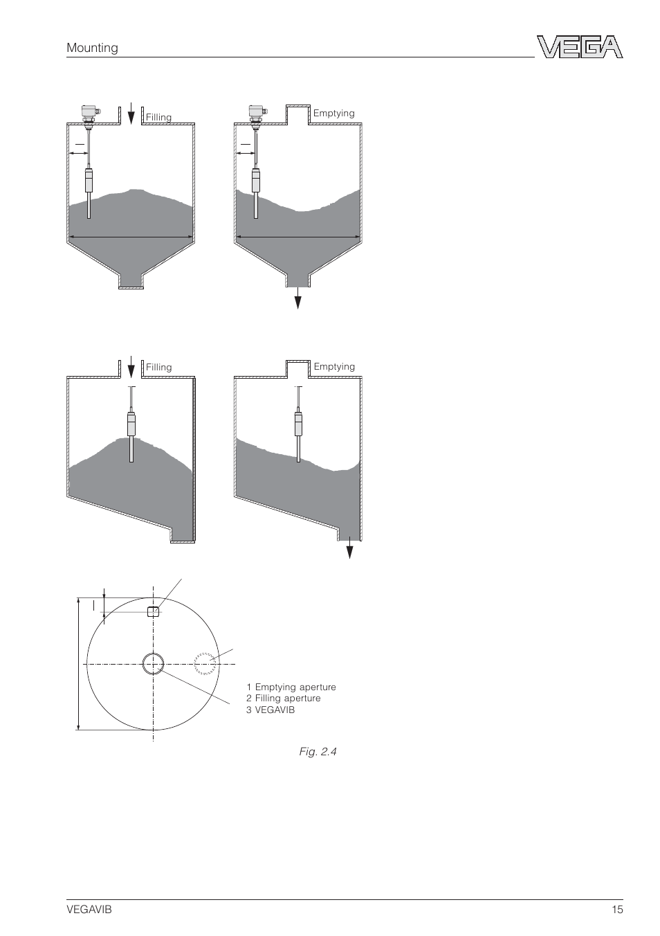 Mounting | VEGA VEGAVIB 31-53 User Manual | Page 15 / 20