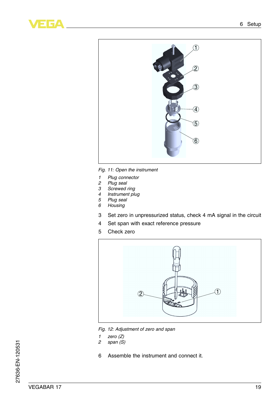 VEGA VEGABAR 17 User Manual | Page 19 / 36