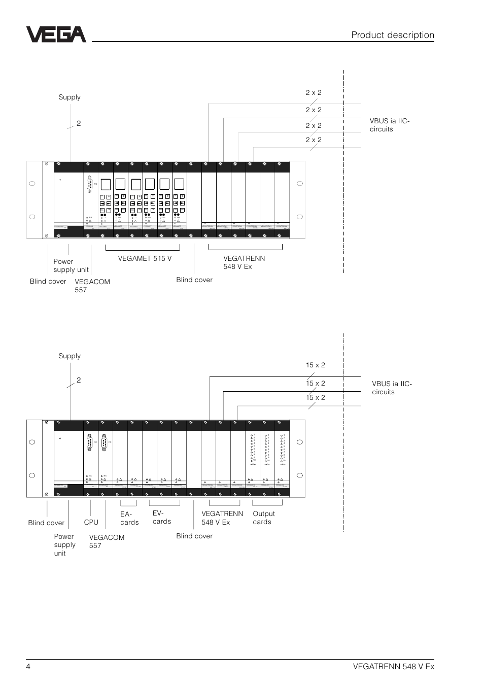 Product description, Example 3: in bgt log 571 with vegalog, Example 2: in bgt 596 ex m with vegamet | 4vegatrenn 548 v ex | VEGA VEGATRENN 548 V Ex User Manual | Page 4 / 16