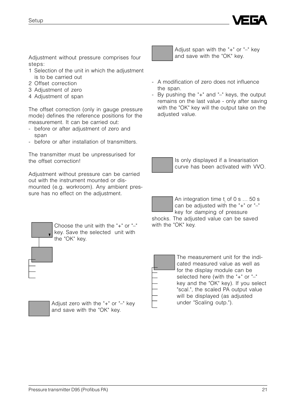 VEGA D95 Profibus PA User Manual | Page 21 / 36