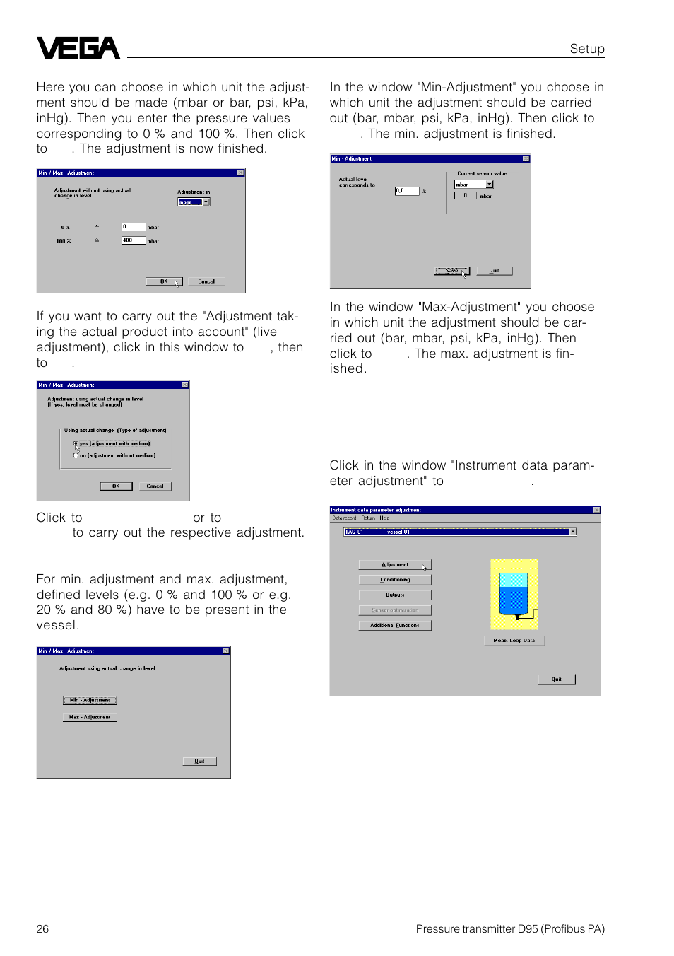 VEGA D95 Profibus PA User Manual | Page 26 / 36