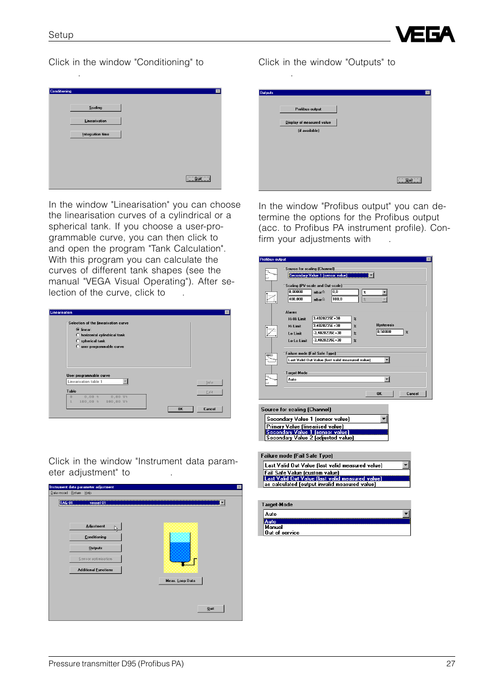 VEGA D95 Profibus PA User Manual | Page 27 / 36