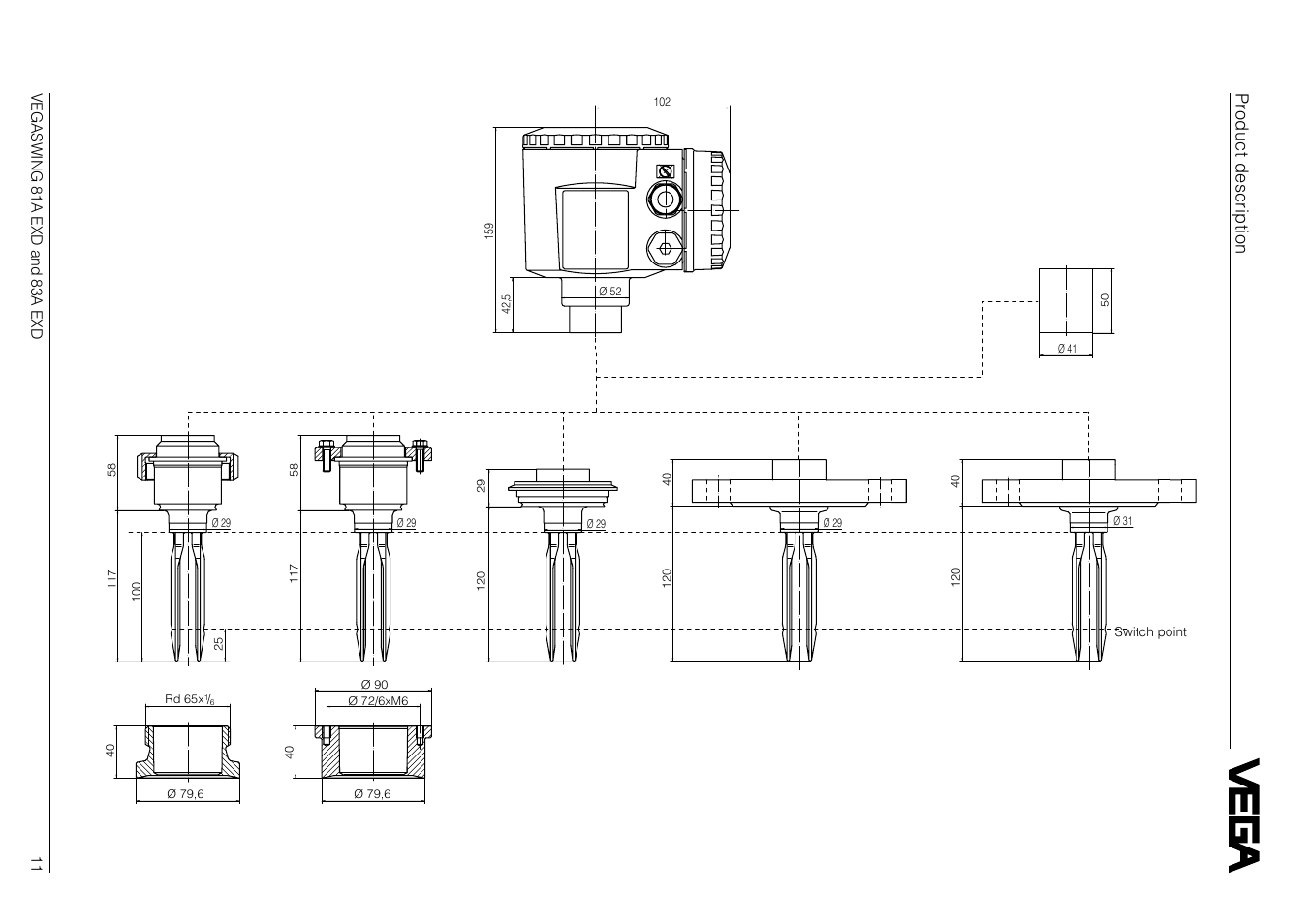 Product description | VEGA VEGASWING 83A EXD User Manual | Page 11 / 28
