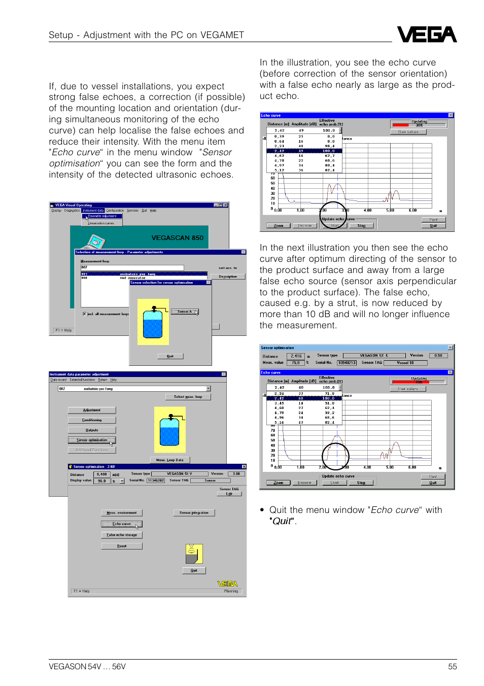 VEGA VEGASON 54V…56V User Manual | Page 55 / 92