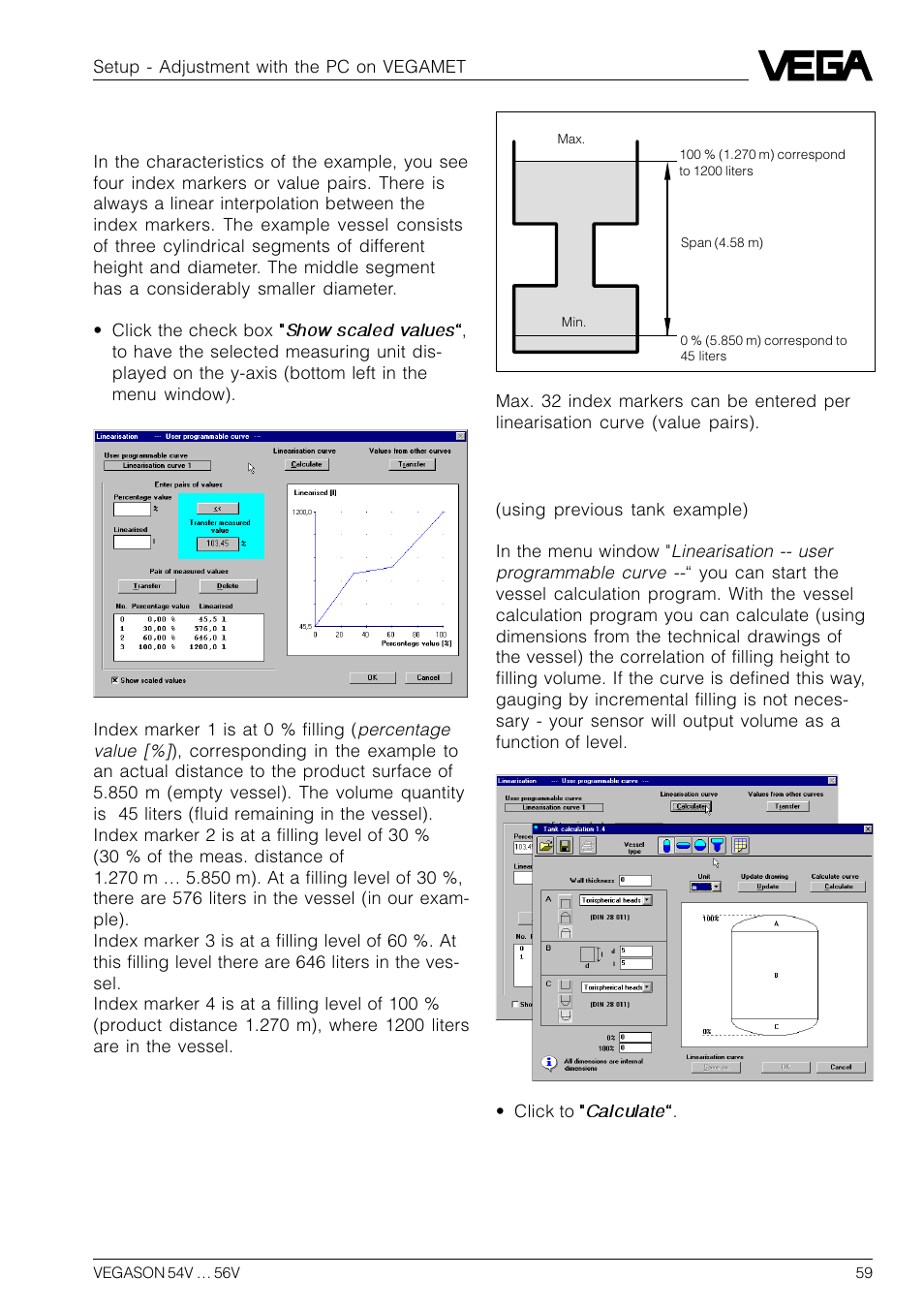 VEGA VEGASON 54V…56V User Manual | Page 59 / 92