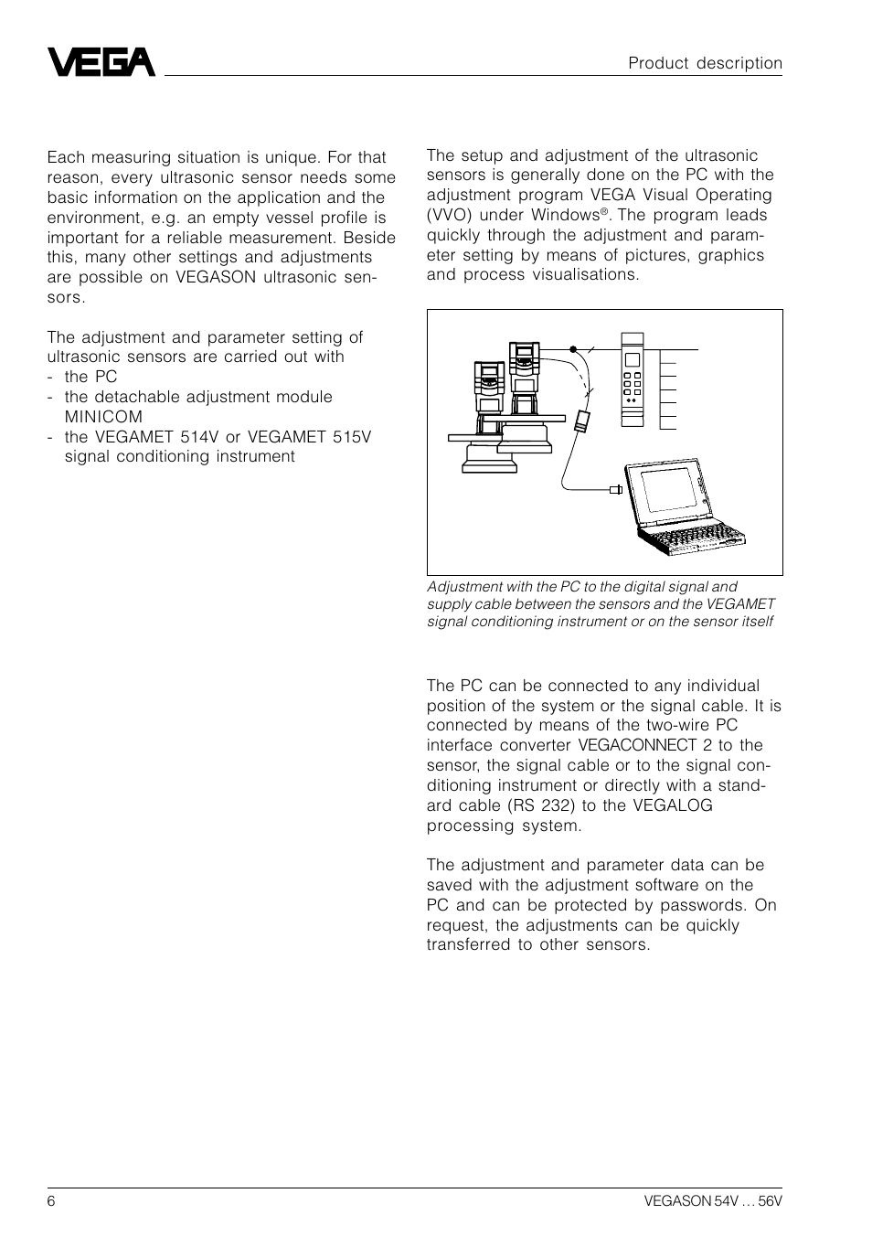 3 adjustment | VEGA VEGASON 54V…56V User Manual | Page 6 / 92