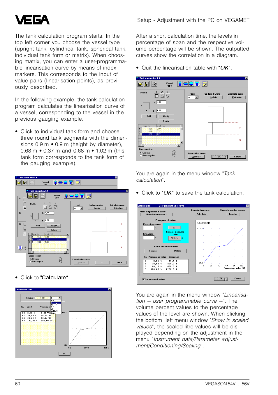 VEGA VEGASON 54V…56V User Manual | Page 60 / 92