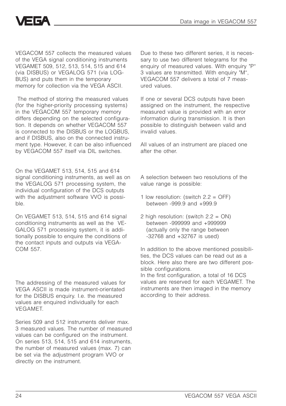 4 data image in vegacom 557 | VEGA VEGACOM 557 VEGA ASCII protocol User Manual | Page 24 / 64