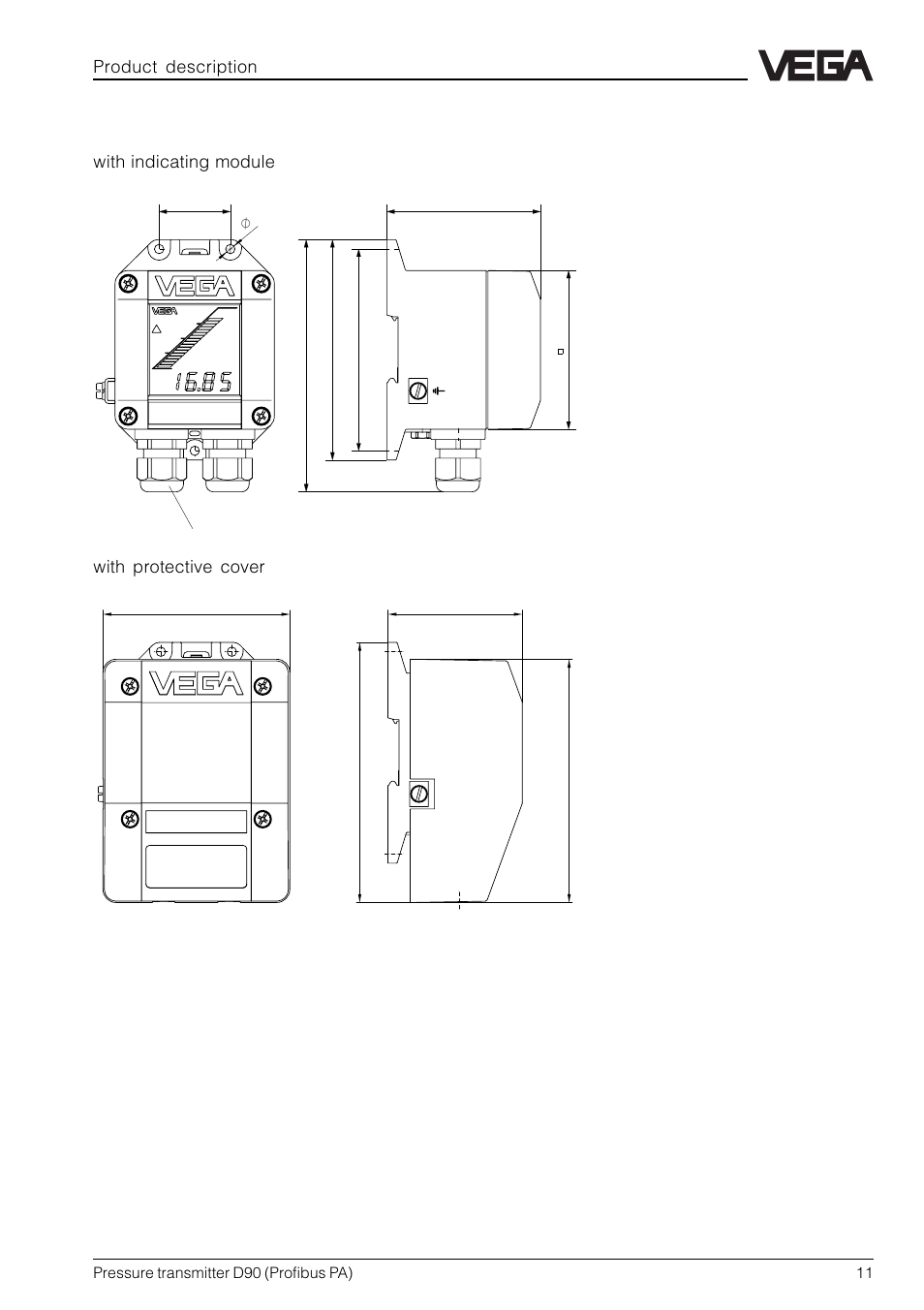 Product description | VEGA D90 Profibus PA User Manual | Page 11 / 36