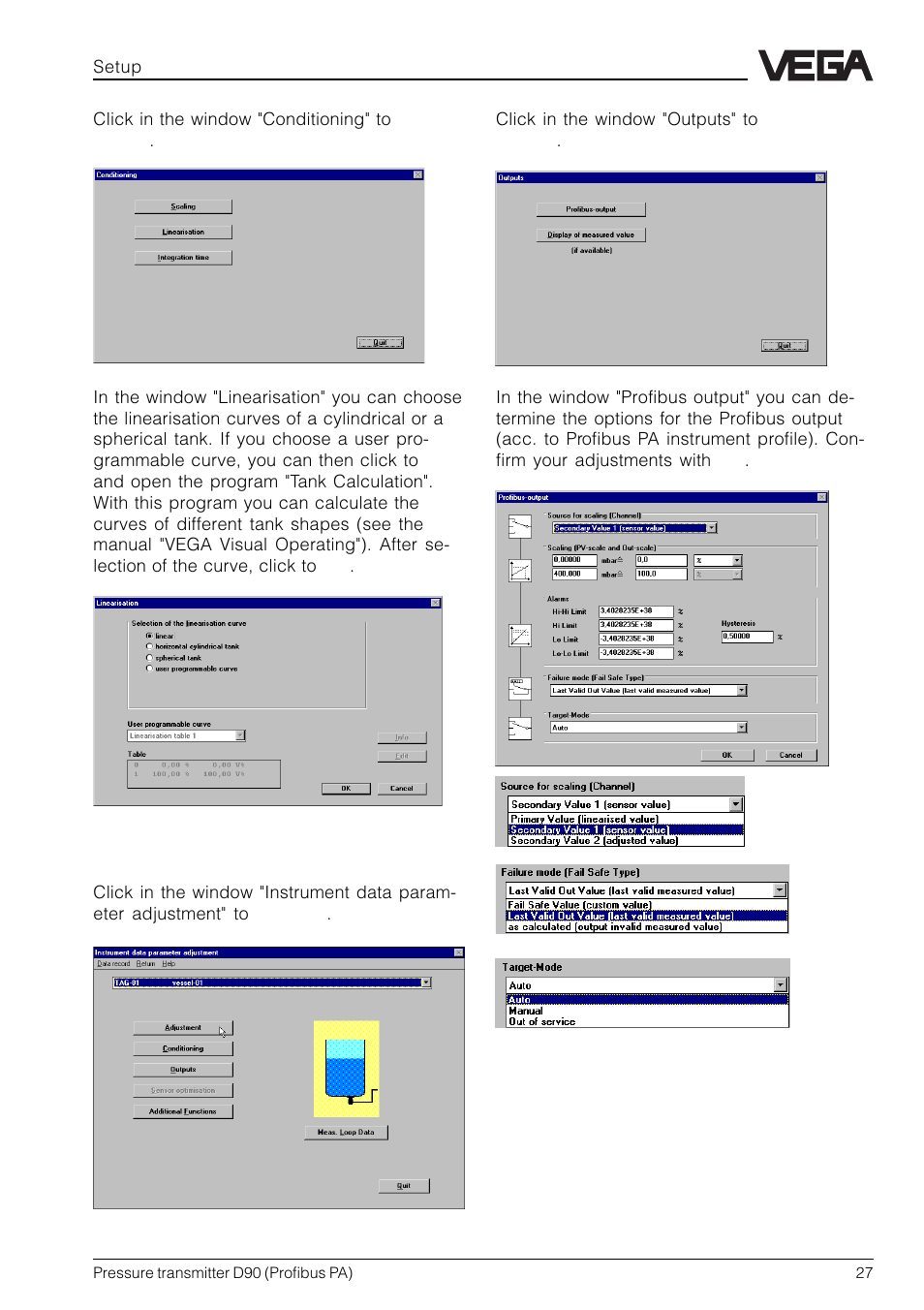 VEGA D90 Profibus PA User Manual | Page 27 / 36