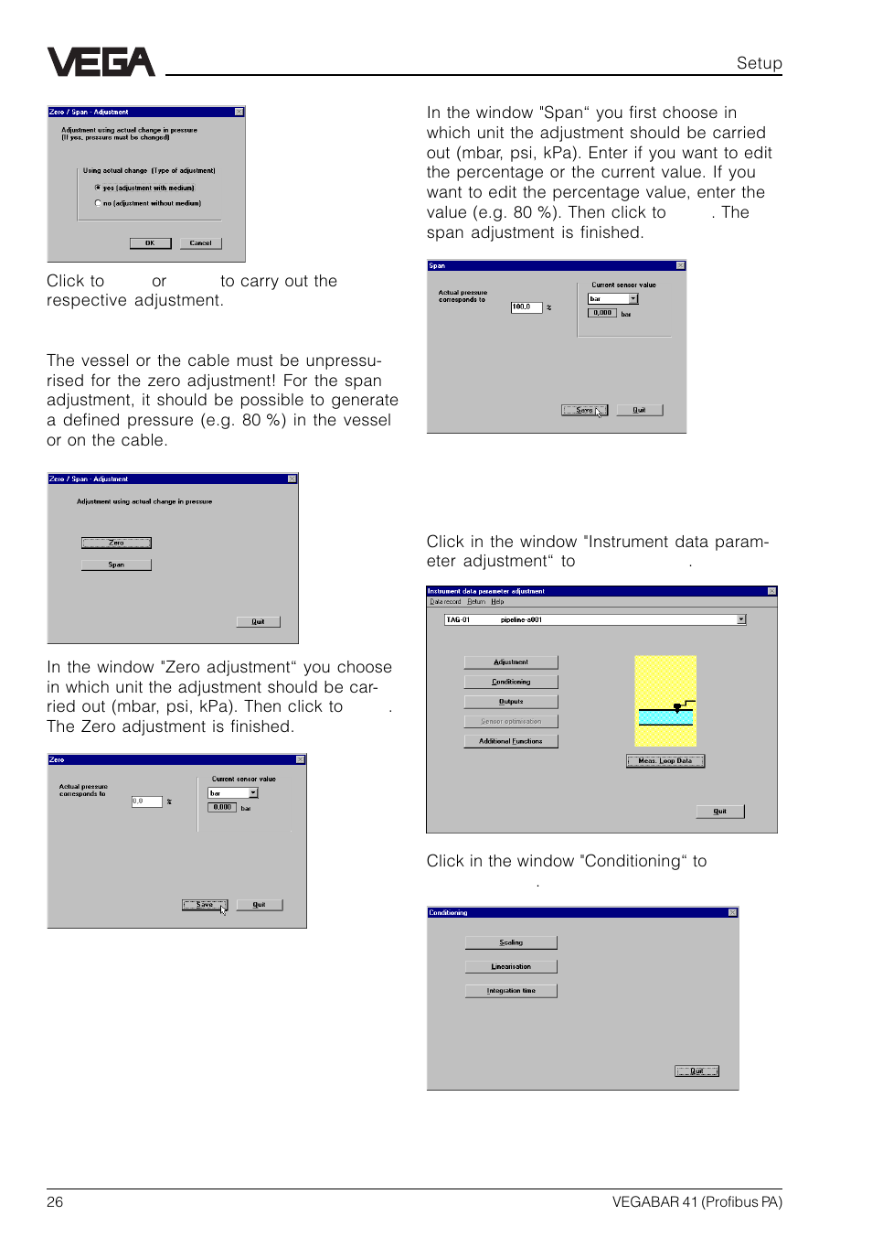 VEGA VEGABAR 41 Profibus PA User Manual | Page 26 / 36