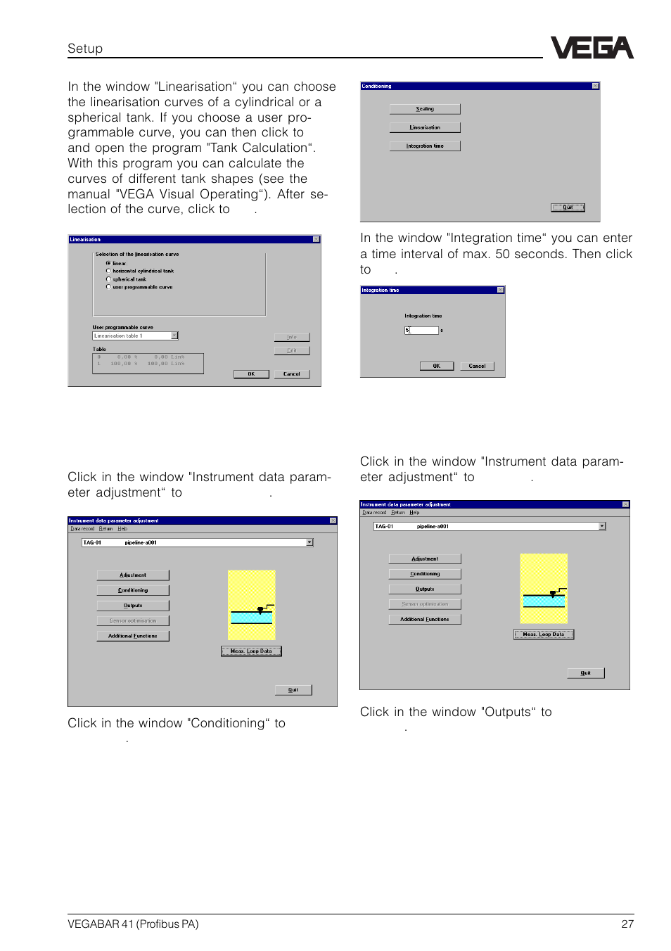 VEGA VEGABAR 41 Profibus PA User Manual | Page 27 / 36