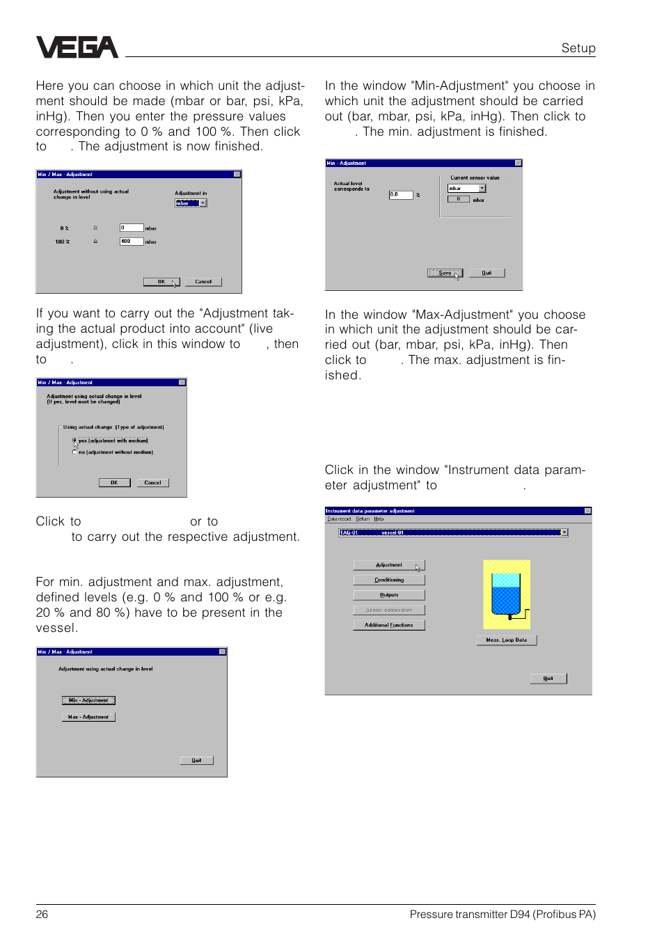 VEGA D94 Profibus PA User Manual | Page 26 / 36