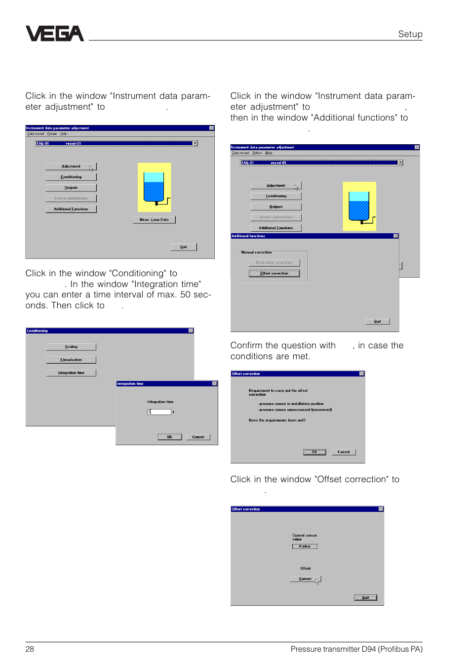 VEGA D94 Profibus PA User Manual | Page 28 / 36
