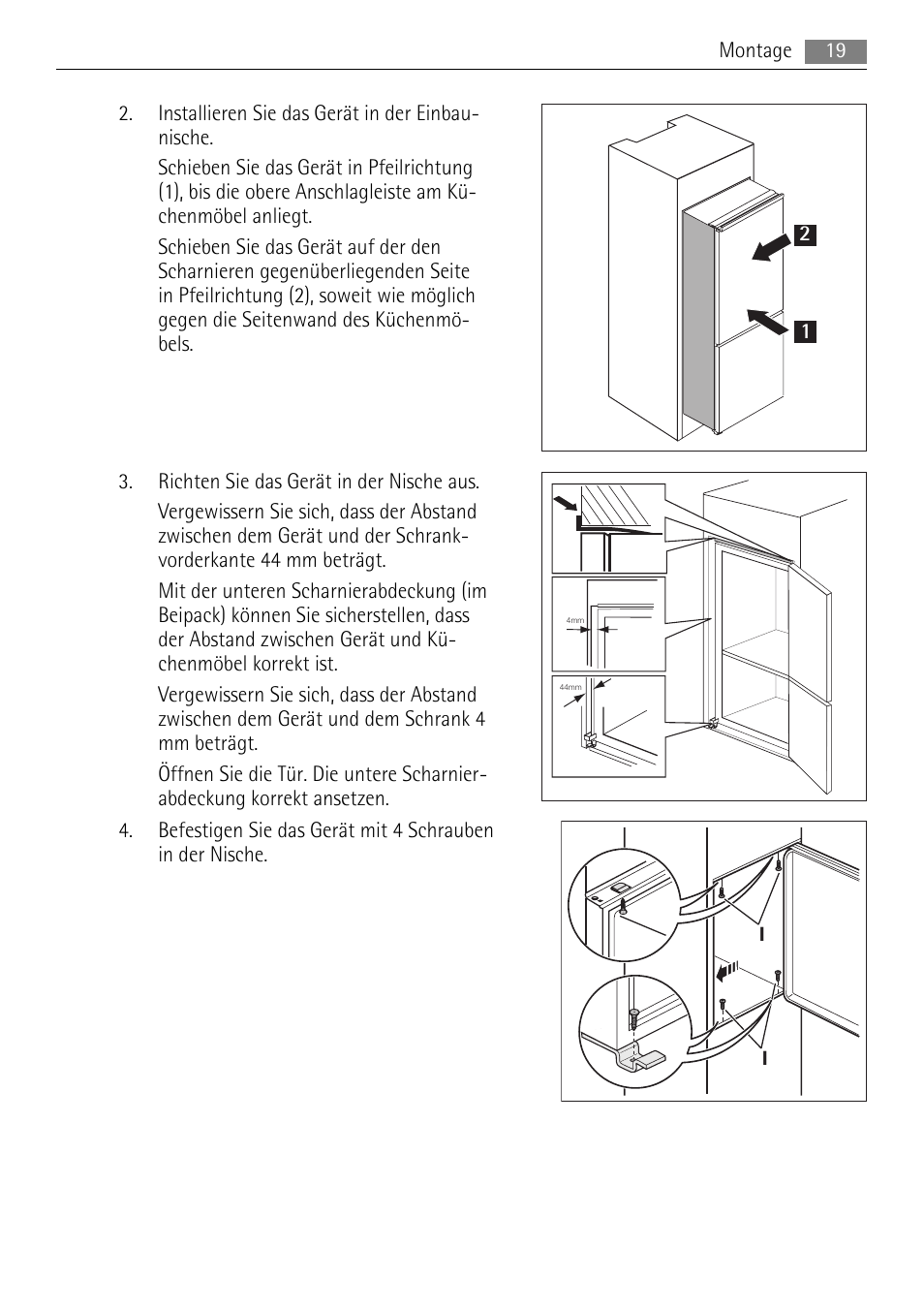 AEG AIK 2401 R User Manual | Page 19 / 100